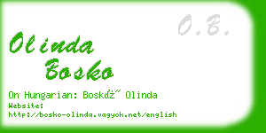 olinda bosko business card